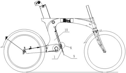 一种折叠式电动自行车用伸缩支撑杆的制作方法