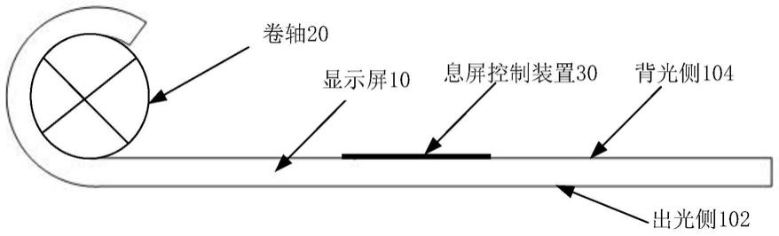 柔性卷曲显示装置和柔性显示终端的制作方法