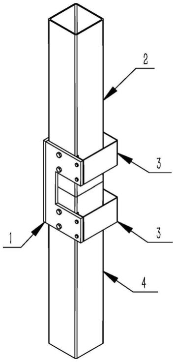 一种钢结构电梯井立柱的安装辅助定位装置的制作方法
