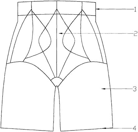 一种收腹提臀塑型裤的制作方法