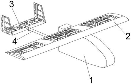 一种固定翼察打一体无人机模型