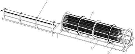 一种滚动式圆柱空心墩钢筋笼绑扎胎架的制作方法
