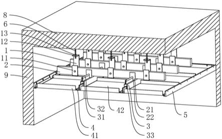 建筑内用于弱电间天花吊顶结构的制作方法