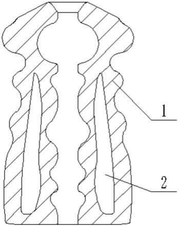 一种中空缓冲止位块的制作方法