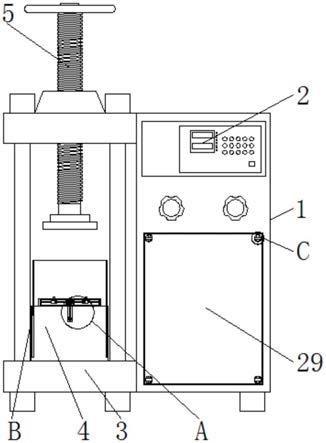 一种建材检验检测用便于定位的压力试验机的制作方法