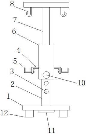 一种带有约束功能的精神科输液架的制作方法