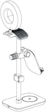 一种可调节、无线充电手机支架的制作方法