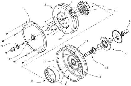 电动轮毂的组合结构及电动轮毂的拆卸方法与流程