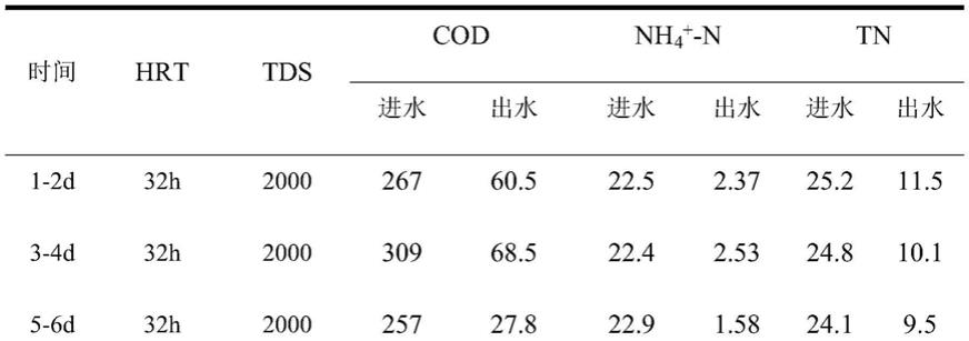 一种高盐含油废水生物强化处理装置及工艺