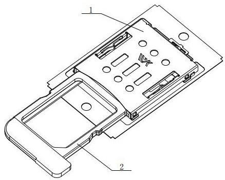 一种不用钢片全塑胶卡托的nano_SIM卡座的制作方法