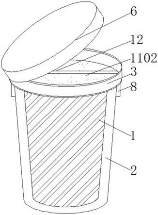 一种便于容积调节的家用分体式垃圾桶的制作方法