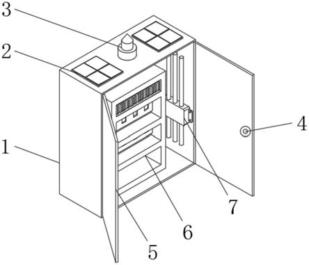 一种泵站用具有保护功能的智能控制终端用控制柜的制作方法