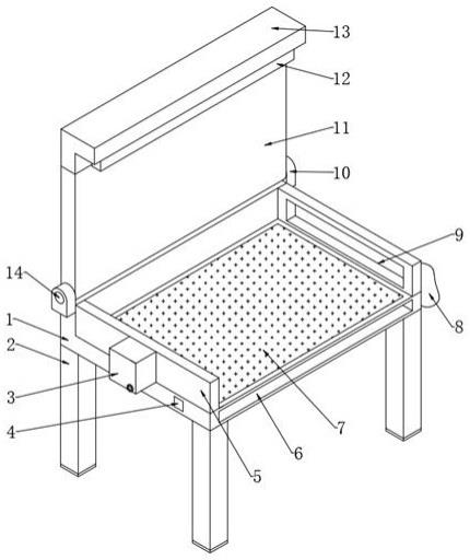 一种带有吹气功能的防静电除尘工作台的制作方法