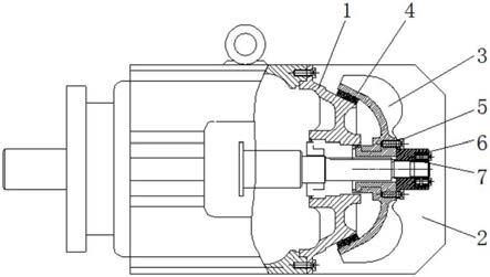 锥形转子电机制动器涨紧套锁紧螺母的制作方法