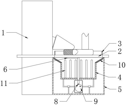 立式数控碾环机用废料处理结构的制作方法