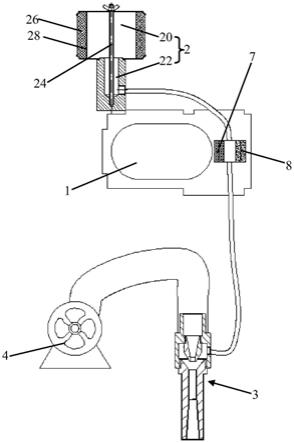 一种单螺杆空压机水润滑密封负压发生系统的制作方法