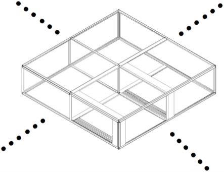 一种多模块拼接库的制作方法