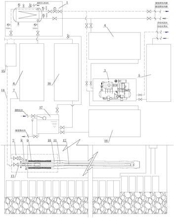 一种高地温深井煤层注水冷却矿井降温系统