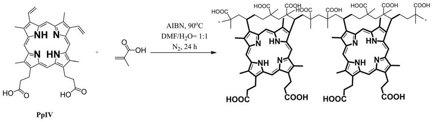 一种水溶性原卟啉聚合物,其制法及应用