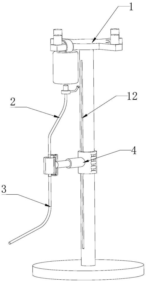 现有技术中,在病人进行输液时,连接管一端连接患者,输液管一端连接