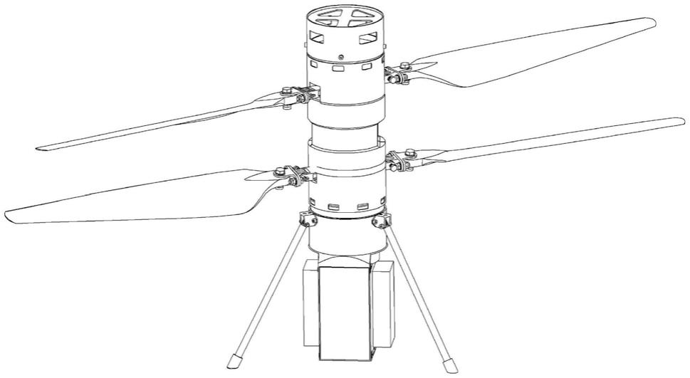 一种电动共轴无人机旋翼系统的制作方法 2