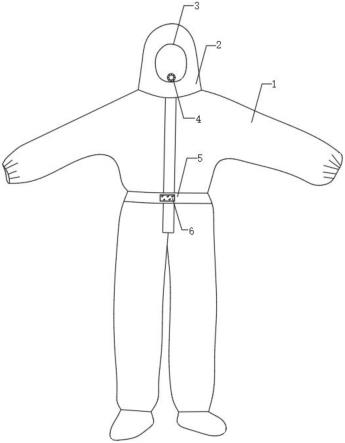 一种传染病防治用可调温防护服的制作方法