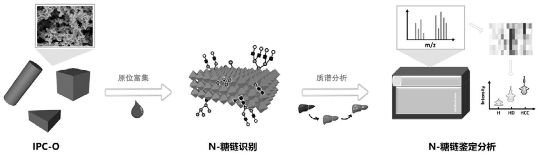 一种自支撑有序多孔碳材料及其制备和在富集N 糖链中的应用