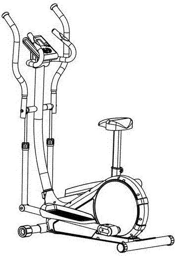 椭圆机机械结构简图图片