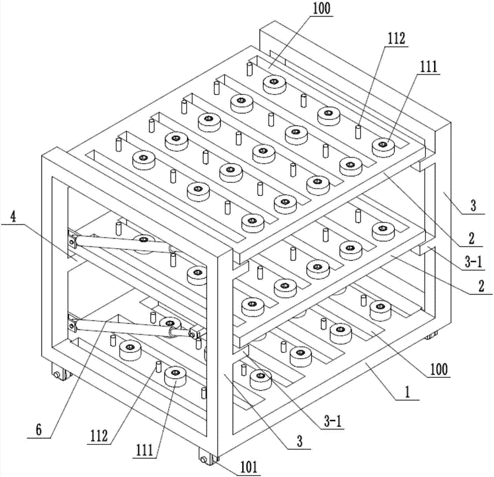 一种翻转式转向节料架的制作方法与工艺