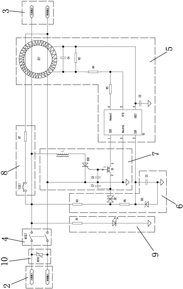 一种带过压保护的漏电保护电路的制作方法与工艺