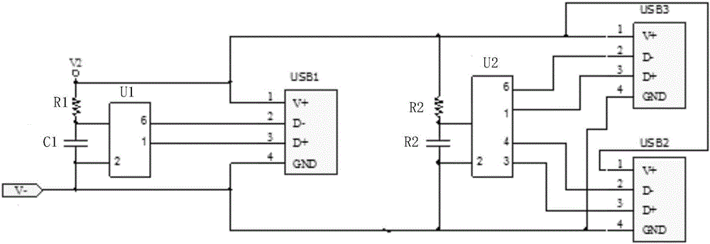 usb插座原理图图片