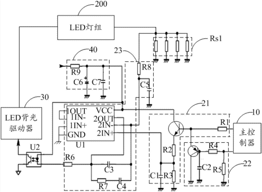 特別涉及一種led背光混合調光電路及顯示裝置