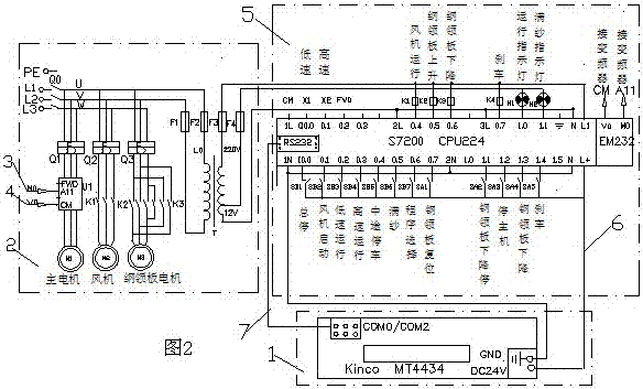 细纱机电路图图片