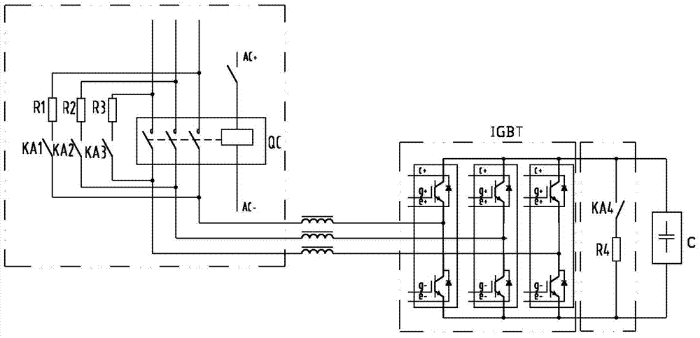 一种APF/SVG直流电容的充放电保护电路及方法与流程