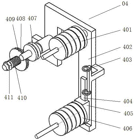 傳動(dòng)連接盤繞線機(jī)的張緊放線裝置的制作方法