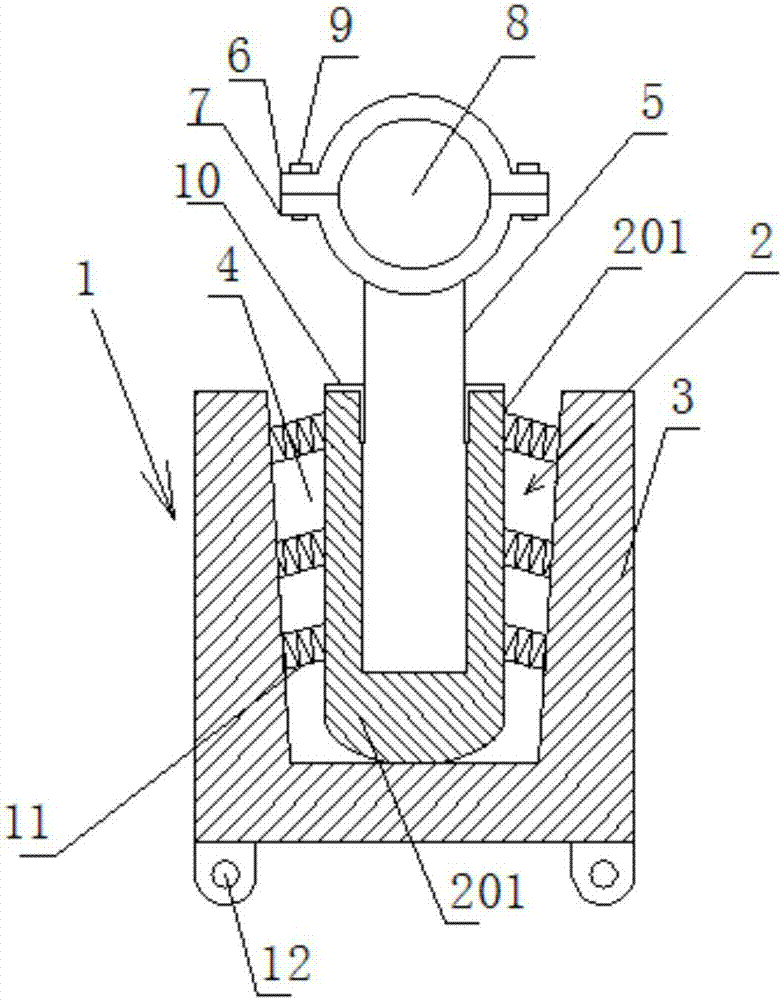 一种钻井高压管汇调角减震器的制作方法与工艺