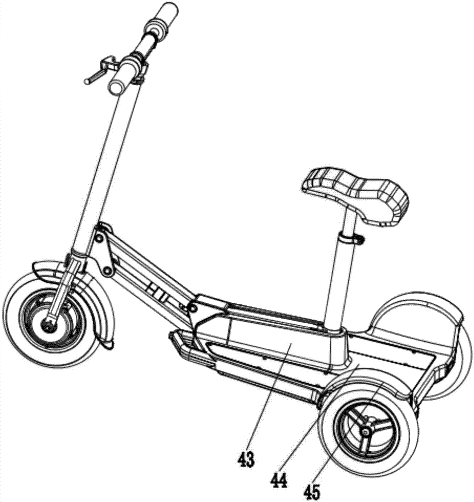 折叠电动三轮车的制作方法