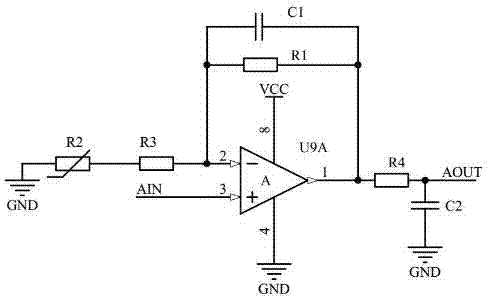 一种红外气体传感器温度补偿电路的制作方法与工艺