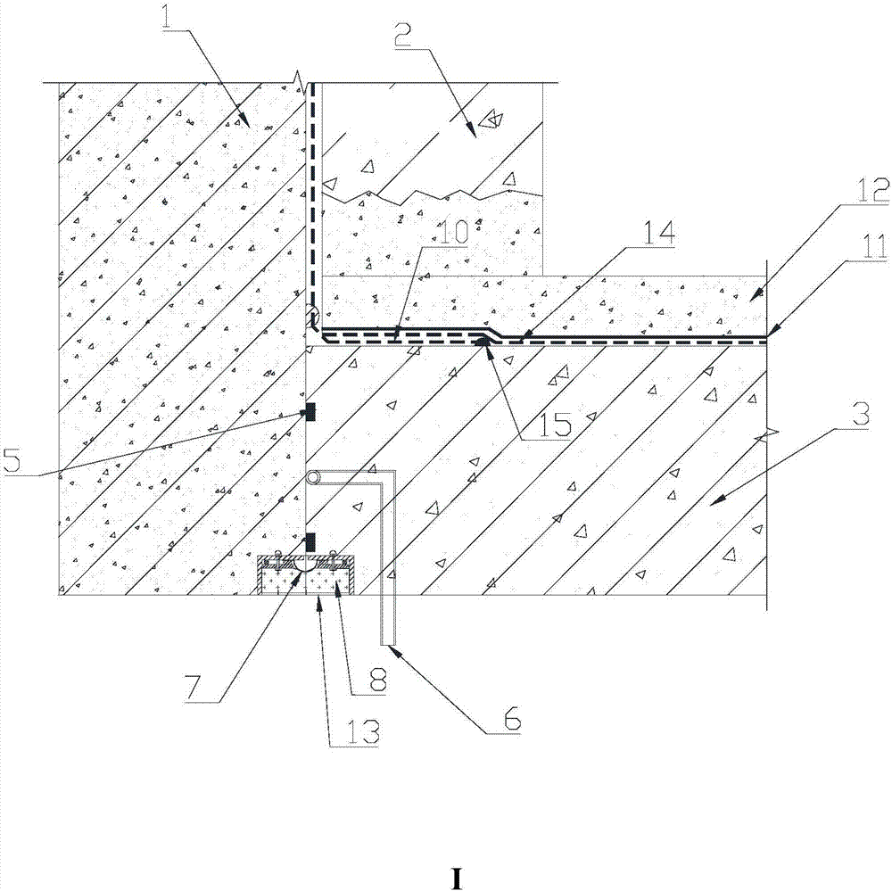 一种用于地铁车站主体与附属接口处的防水结构的制作方法与工艺