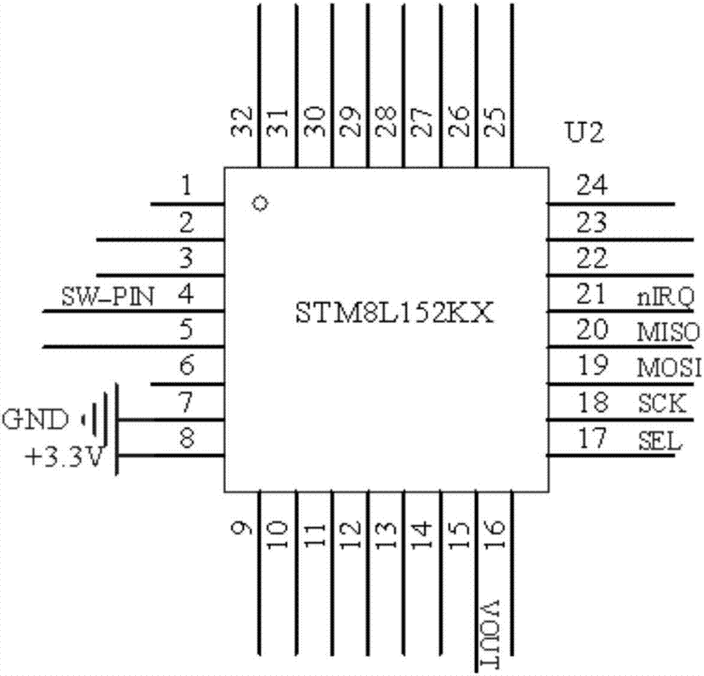 低功耗433m無線應用數據採集電路的製作方法