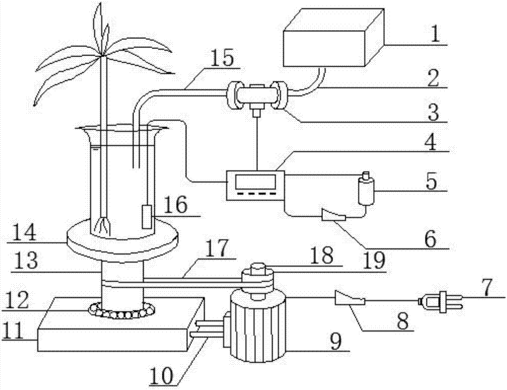 基于液体压强和皮带传动原理的可旋转自动浇水器的制作方法与工艺