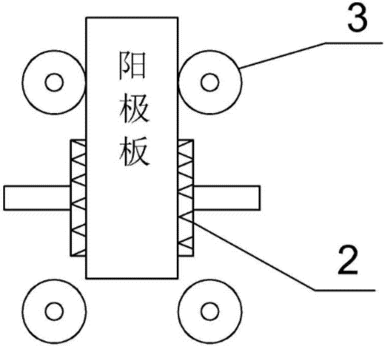 一种改进结构的蓄电池阳极板表面除粉装置的制作方法