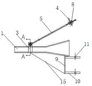一种方向可调的立式活套出口导槽装置的制作方法
