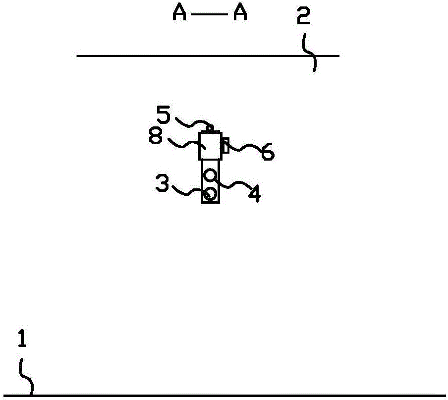 走廊墙壁间简易单杠的制作方法与工艺