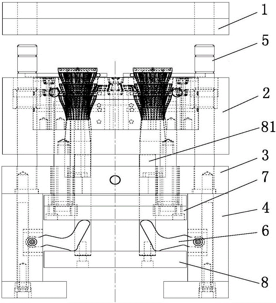 一種二次頂出深腔模具的制作方法與工藝