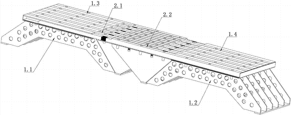 一种无缝型大跨径多向变位梳形板桥梁伸缩装置的制作方法