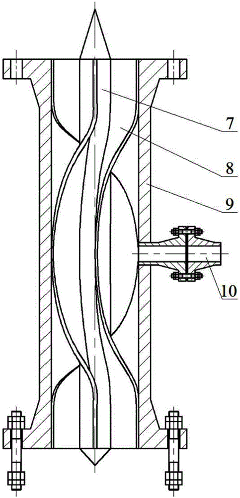 倾斜管式行列电极阵型水下在线电脱水装置的制作方法