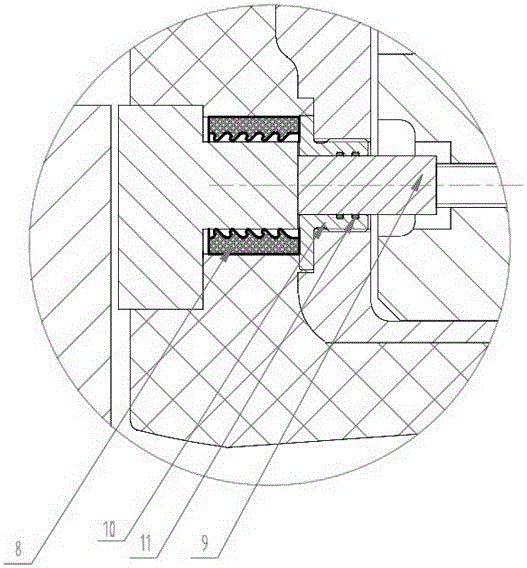 一種應(yīng)用于橡膠內(nèi)襯渣漿泵內(nèi)的可調(diào)節(jié)的高效耐磨盤裝置的制作方法