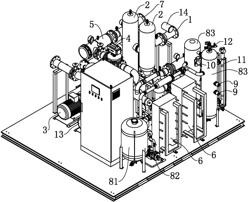 中频炉用的冷却循环装置的制作方法