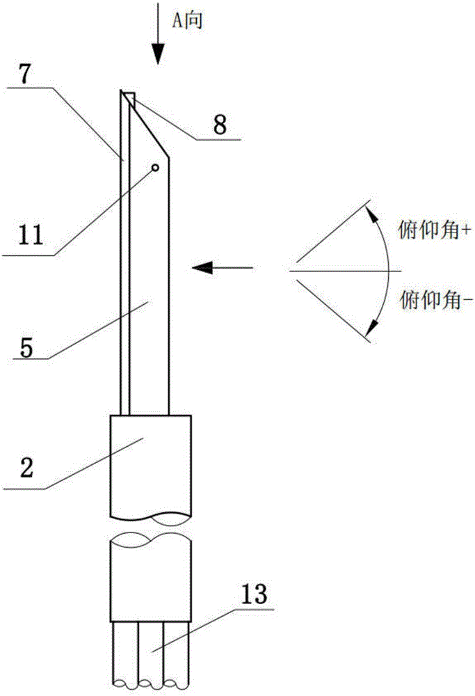 一種測(cè)量跨音三維非定常流場(chǎng)的動(dòng)態(tài)溫度壓力組合探針的制作方法與工藝